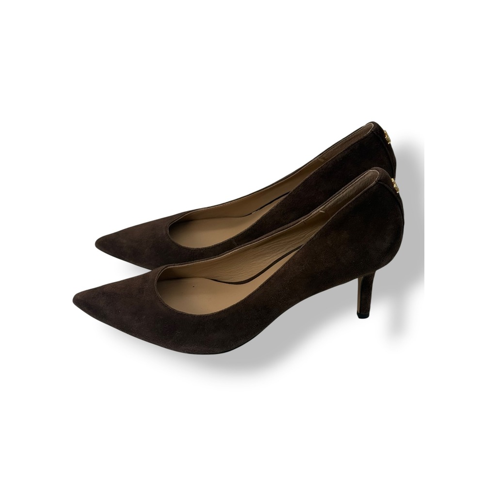 Lauren Ralph Lauren Womens Brown Suede Pointed Toe Pumps Stiletto Heels Size 6B - Picture 3 of 10